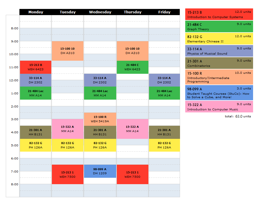 Schedule
